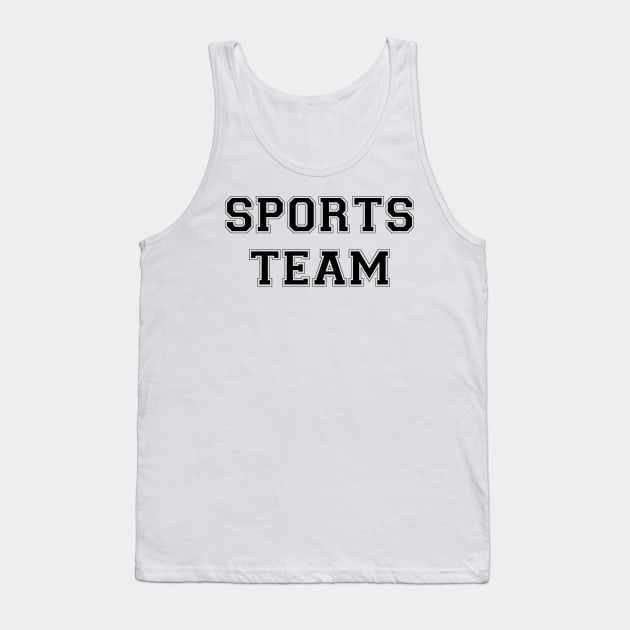 Sports Team (black) Tank Top by A Mango Tees